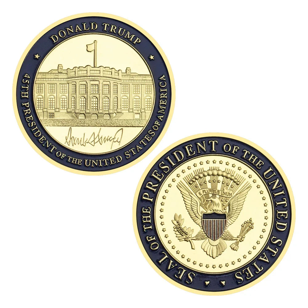 The White House Gold Plated Souvenirs and Gifts Gold Coins