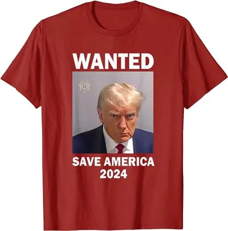 Wanted Donald Trump for President 2024 Election Trump Mug Shot T-Shirt