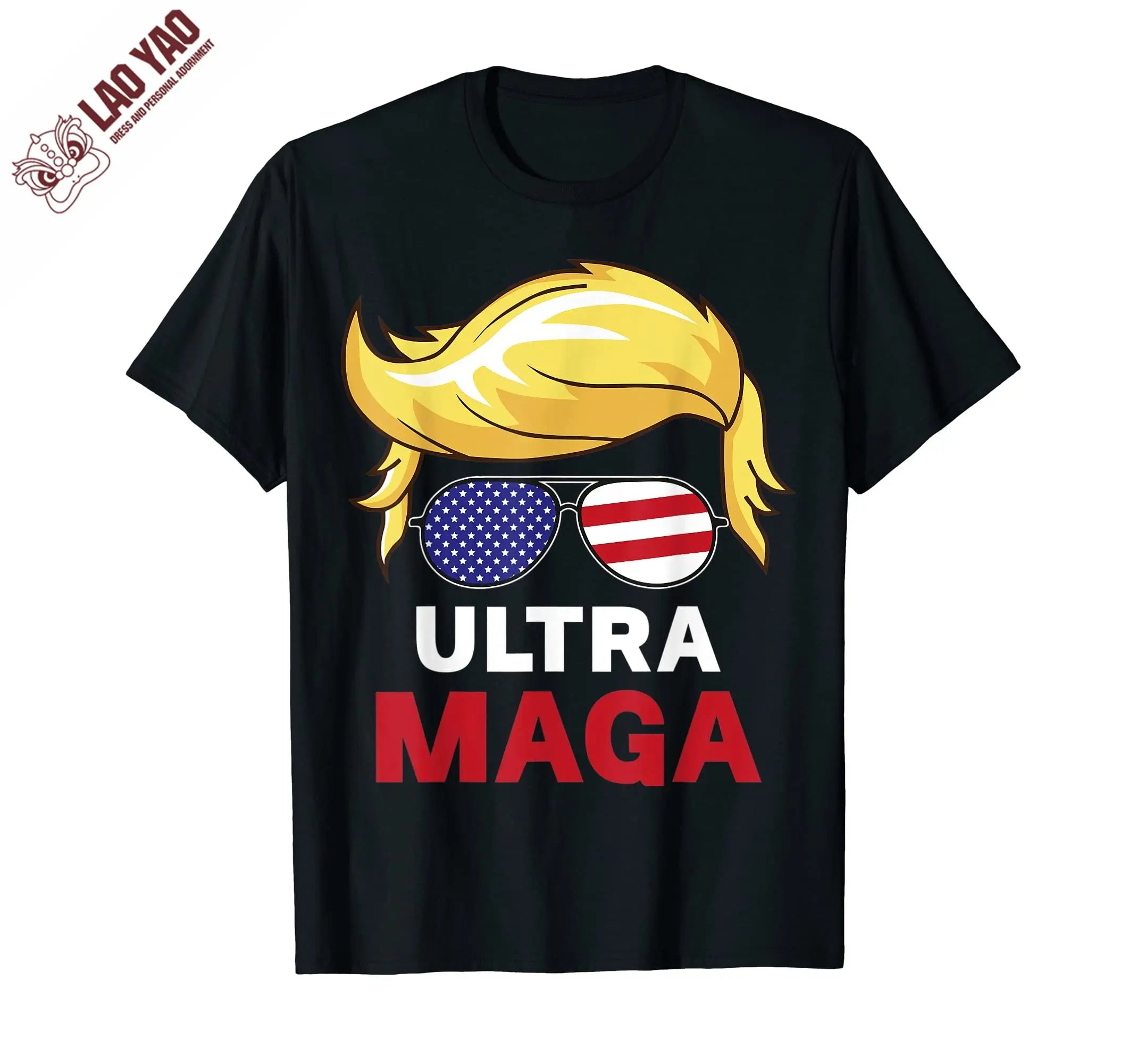 Proud Anti Biden US Flag Pro Trump 2024 Election T-shirt for Men Women