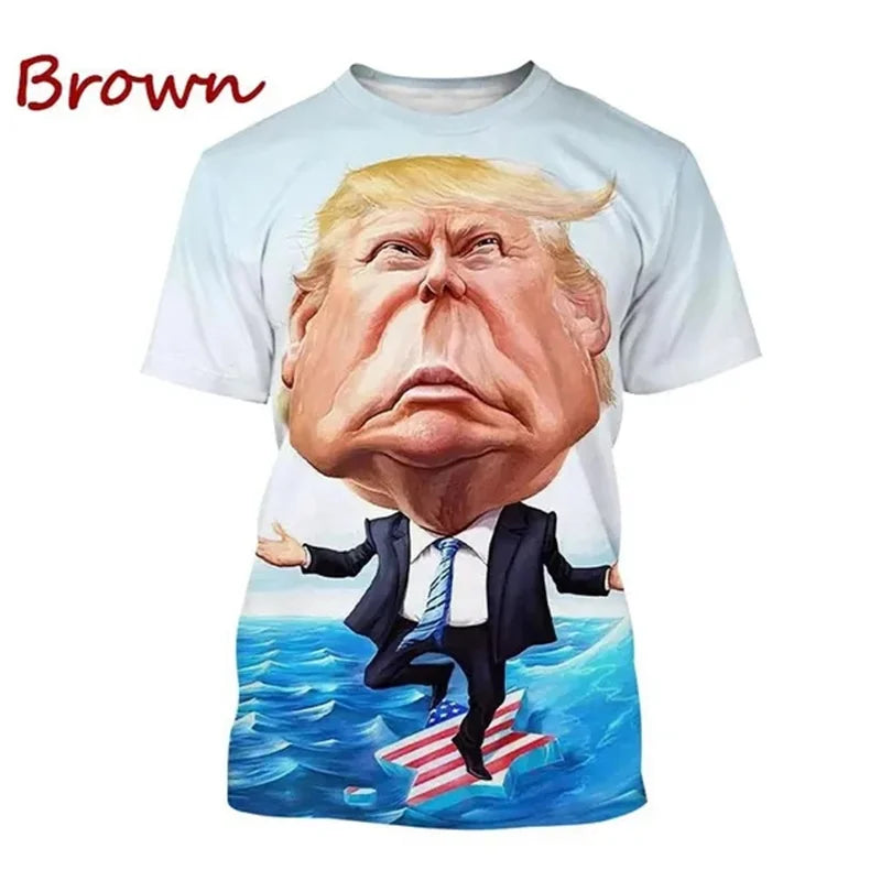 Hot Selling Donald Trump Funny 3D Print T-Shirt