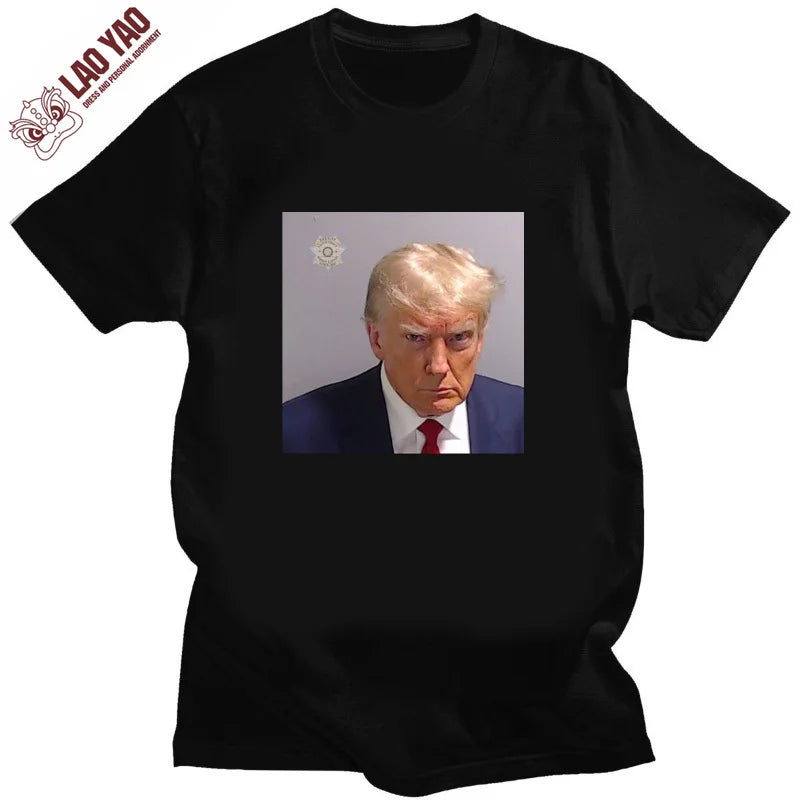 Proud Anti Biden US Flag Pro Trump 2024 Election T-shirt for Men Women